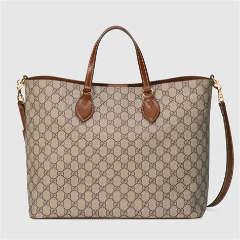 gucci supreme tote small|Gucci gg supreme reversible tote.